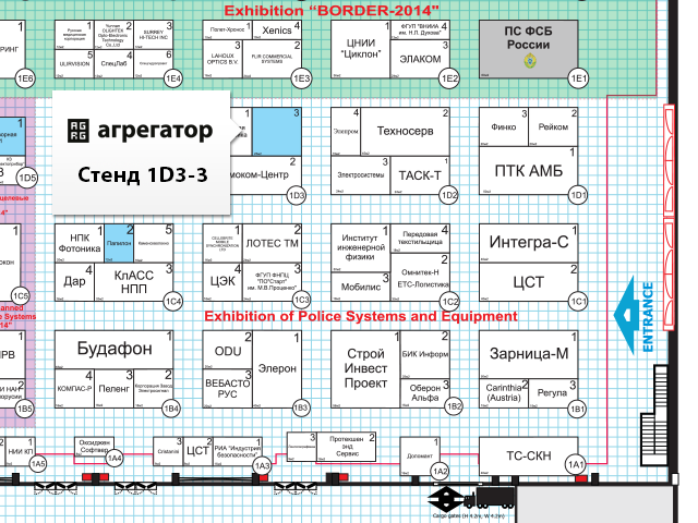 Схема расположения стенда Агрегатор 1D3-3