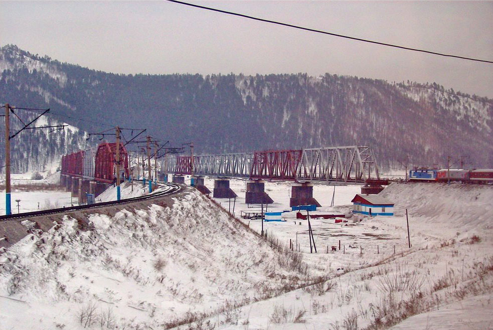 Реконструкция ЖД-моста через Селенгу, видеонаблюдение AGRG