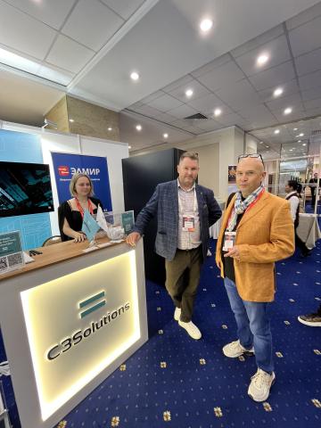 На стенде C3 Solutions, производителя серверных шкафов
